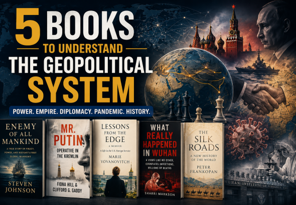 Five essential books for understanding the geopolitical system—where power, empire, diplomacy, pandemic, and history intersect to reveal the hidden architecture of global order.