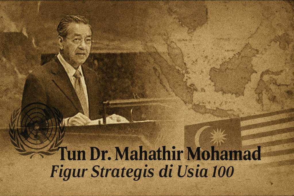 Tun Dr. Mahathir Mohamad di usia 100: dari Vision 2020 hingga peran strategis dalam politik Malaysia kontemporer. Figur ikonis dunia Melayu-Islam yang tetap relevan di panggung global.