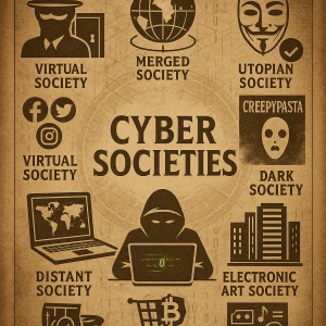 Cyber Societies — menggambarkan beragam wajah masyarakat siber: mulai dari hidden society, virtual society, utopian dan dystopian, hingga dark web, pasar gelap digital, korporasi virtual, komunitas seni elektronik, dan solidaritas global di dunia maya