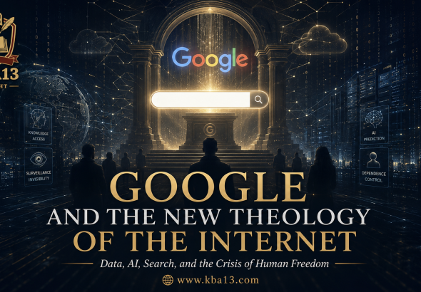 Cloud infrastructure and data centers symbolizing the hidden material power behind Google and the internet.