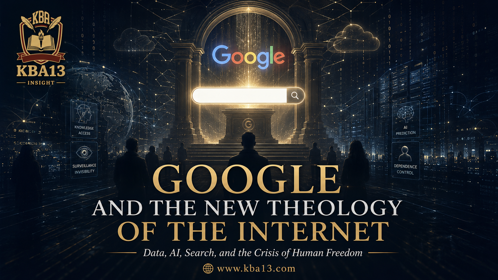 Cloud infrastructure and data centers symbolizing the hidden material power behind Google and the internet.
