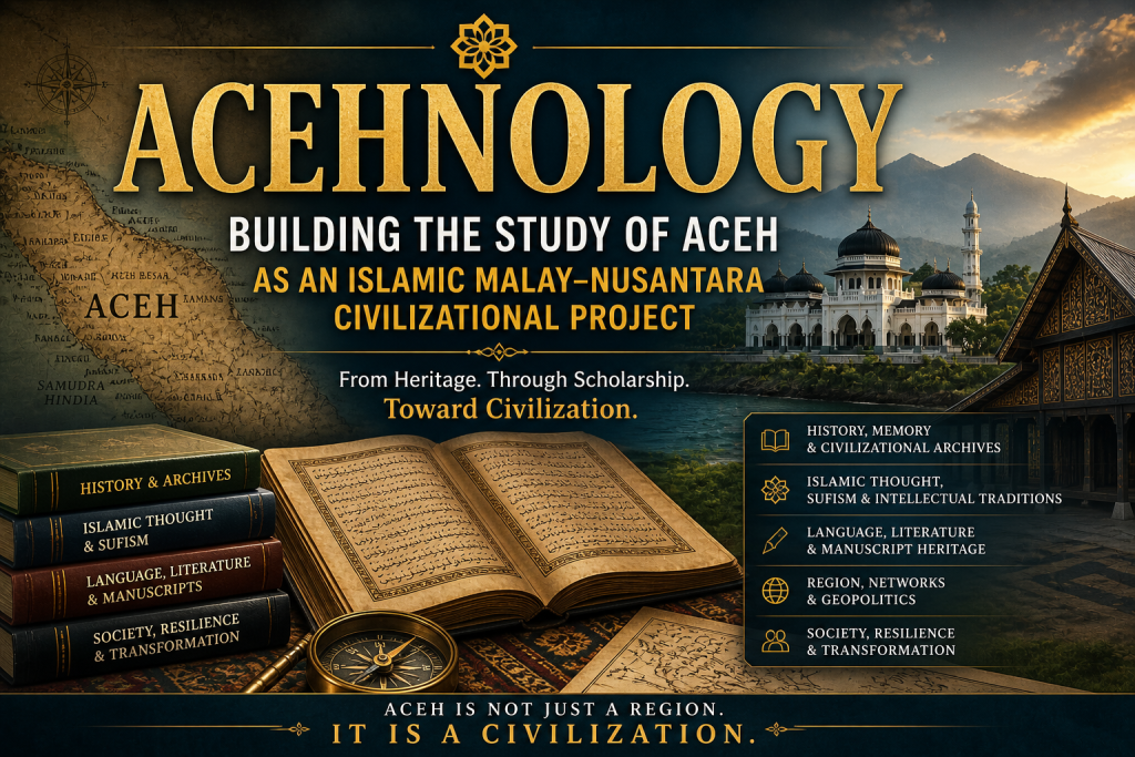 Acehnology is a refined intellectual journey into Aceh’s civilizational memory, where history, Islam, language, literature, and scholarship converge to illuminate one of the great cultural landscapes of the Malay-Nusantara world.