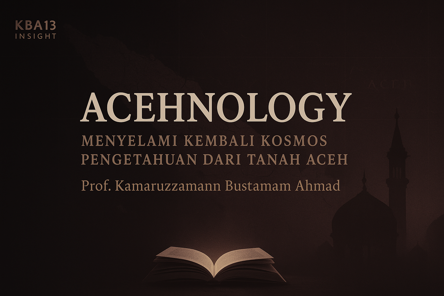 Acehnology adalah upaya membangkitkan kembali ruh pengetahuan dari tanah endatu — di mana zikir dan pikir, langit dan bumi, bertemu dalam kesadaran.