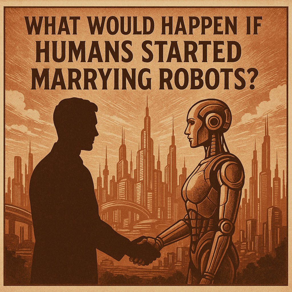 When humans and robots say ‘I do’: imagining the future of love, marriage, and mega cities.