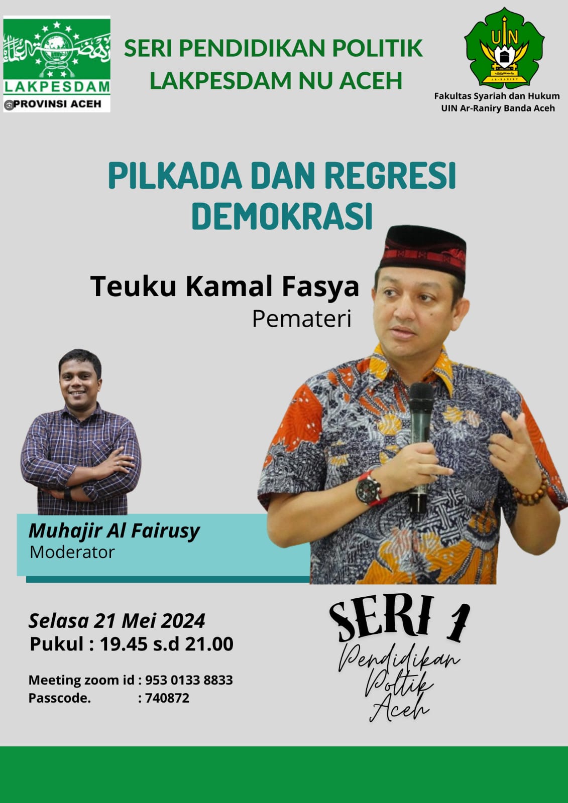 Lakpesdam NU Aceh Gelar Seri Pendidikan Politik