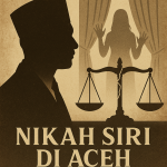 Ilustrasi vintage tentang praktik nikah siri di Aceh, menyoroti fenomena simpanan pejabat, qadhi liar, dan dampaknya terhadap perempuan