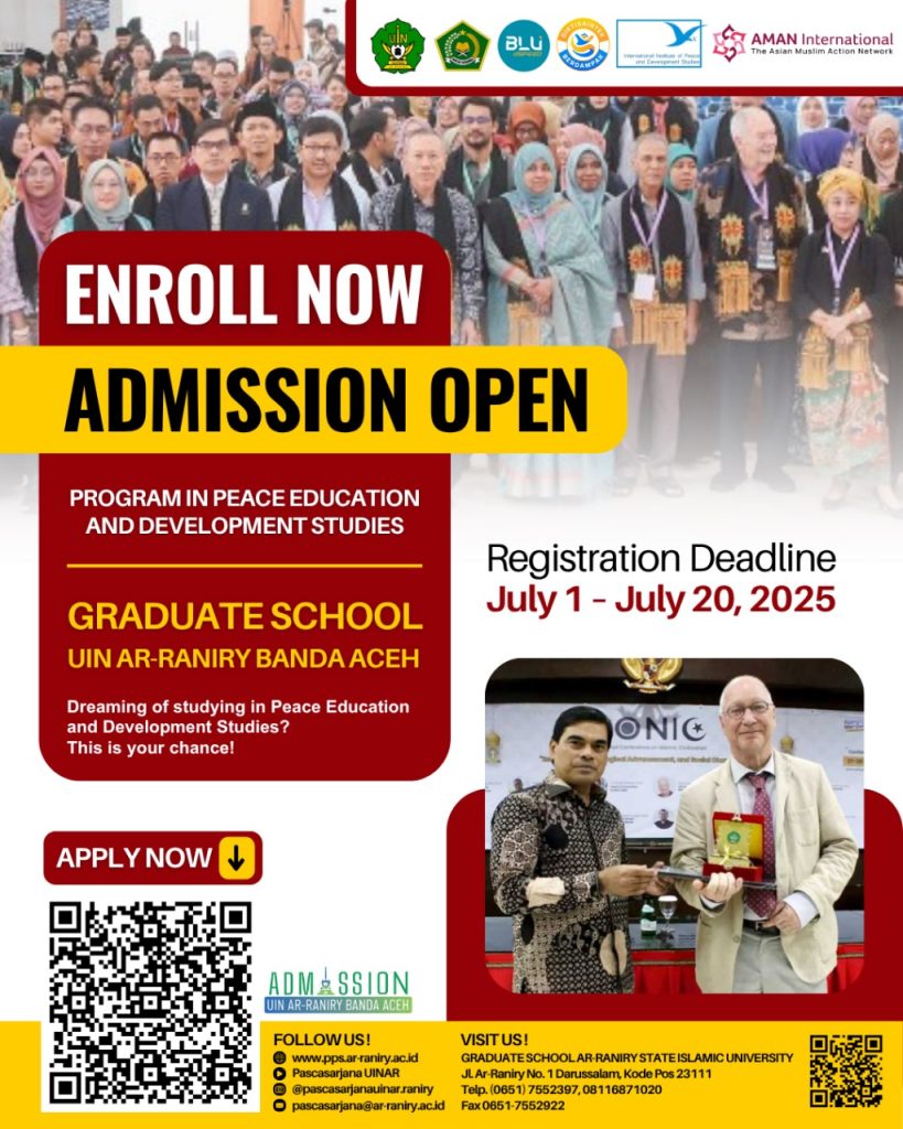 Dari Aceh untuk Dunia: UIN Ar-Raniry Luncurkan Program Magister ‘Peace and Development Studies’ Bersama IIPDS dan AMAN International