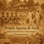 Wajah Agama di Aceh: dari tarian Saman, perjalanan haji, warung kopi, hingga pasar tradisional. Potret historis dalam nuansa Vintage + Sephia yang merekam perjalanan agama dari masa lalu hingga tantangan kontemporer.