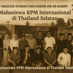 Mahasiswa Fakultas Syariah dan Hukum UIN Ar-Raniry berangkat mengikuti KPM Internasional 2025 di Thailand Selatan. Selama satu bulan mereka akan mengabdi di sekolah dan madrasah, membangun solidaritas global, dan membawa nama baik Aceh di level internasional.