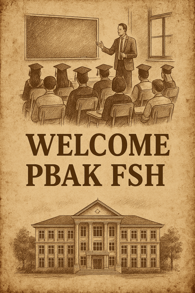 Welcome PBAK FSH UIN Ar-Raniry 2025 – Gerbang Baru Mahasiswa Menuju Keluarga Besar Fakultas Syariah dan Hukum, Fakultas Tertua di Indonesia dengan Tradisi Keilmuan yang Terus Hidup.