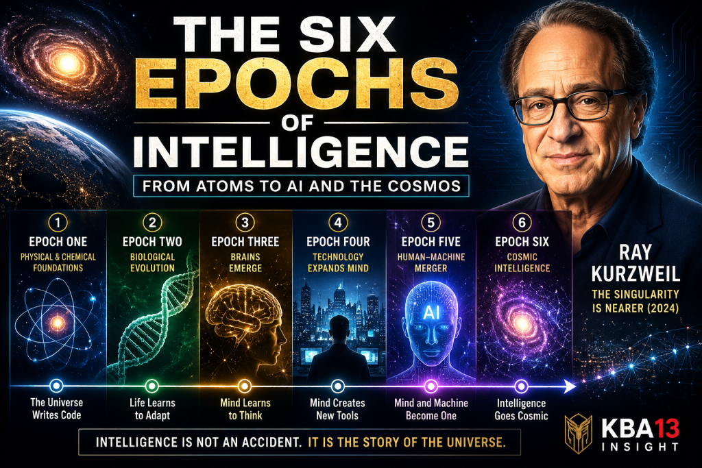 From atoms to artificial intelligence, intelligence is not an accident. It is the long story of the universe learning to know itself.