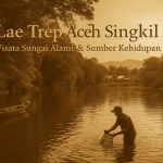 Sungai alami dengan air jernih kehitaman, dikelilingi hutan rindang, perahu nelayan, dan suasana kampung yang damai. Bagi warga Singkil, Lae Trep bukan hanya destinasi wisata, melainkan juga sumber kehidupan dan bagian dari identitas mereka.
