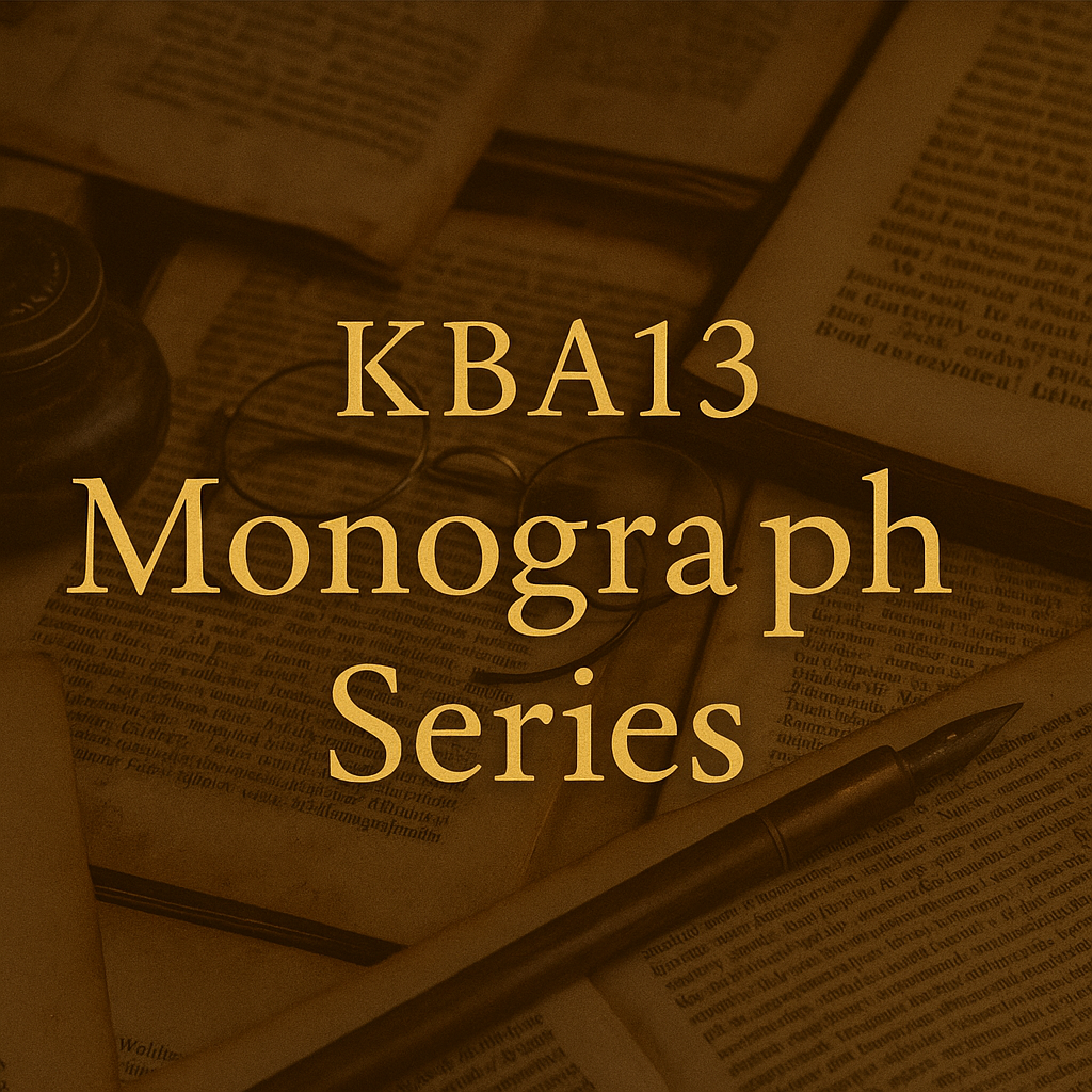 KBA 13 Monograph Series