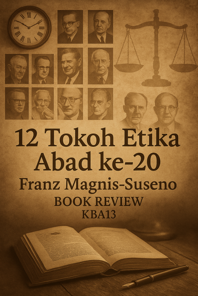 Review buku 12 Tokoh Etika Abad ke-20 karya Franz Magnis-Suseno – potret filsuf modern, timbangan moral, dan arsip etika abad ke-20. Book Review KBA13.