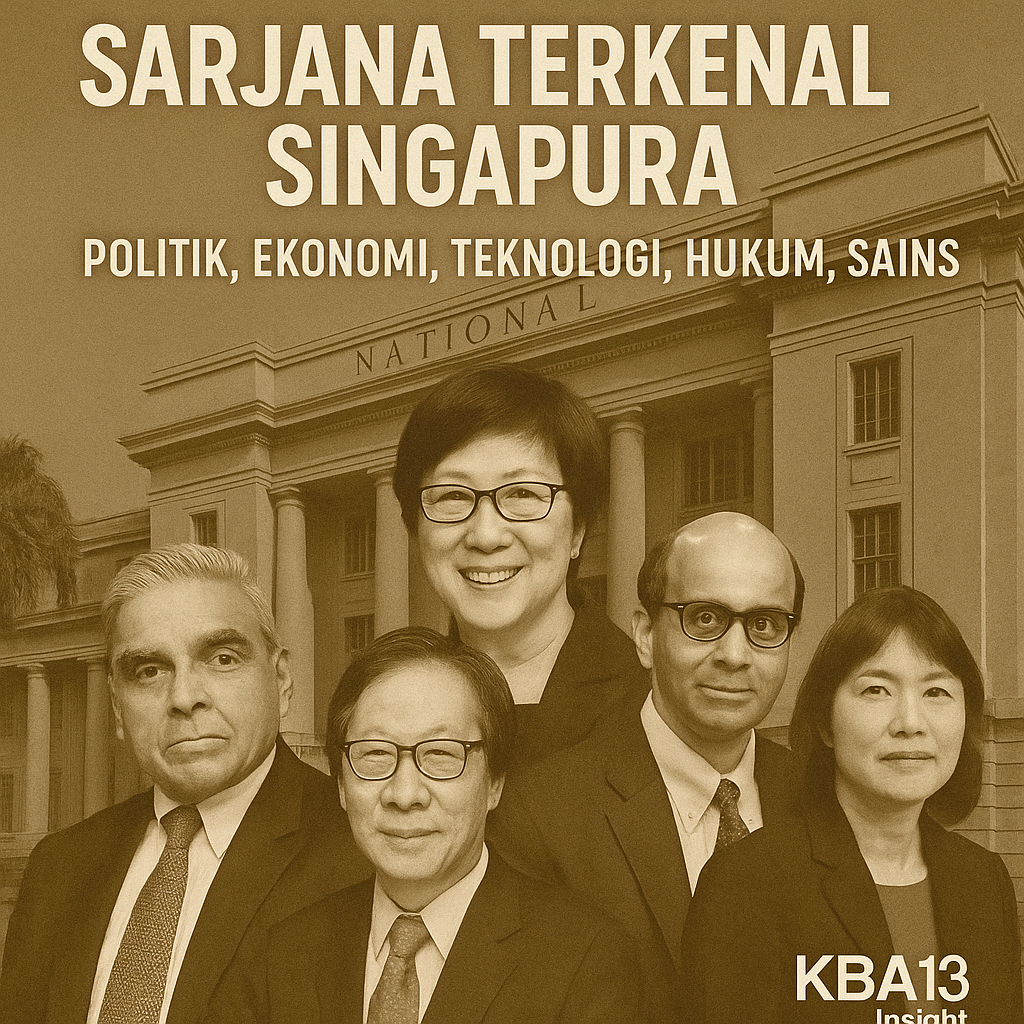 Potret para sarjana terkenal Singapura dalam 20 tahun terakhir – dari Kishore Mahbubani hingga Jackie Ying – yang membentuk arah politik, ekonomi, teknologi, hukum, dan sains negeri ini. KBA13 Insight menghadirkan profil intelektual yang berpengaruh di dalam dan luar negeri.
