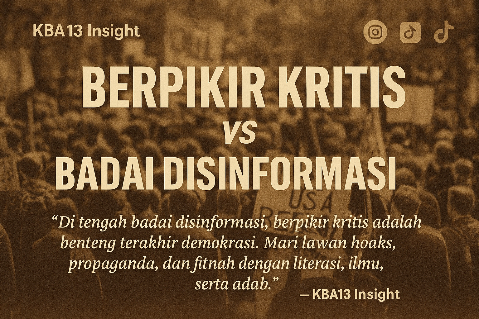 Pentingnya Berpikir Kritis di Tengah Badai Disinformasi di Indonesia