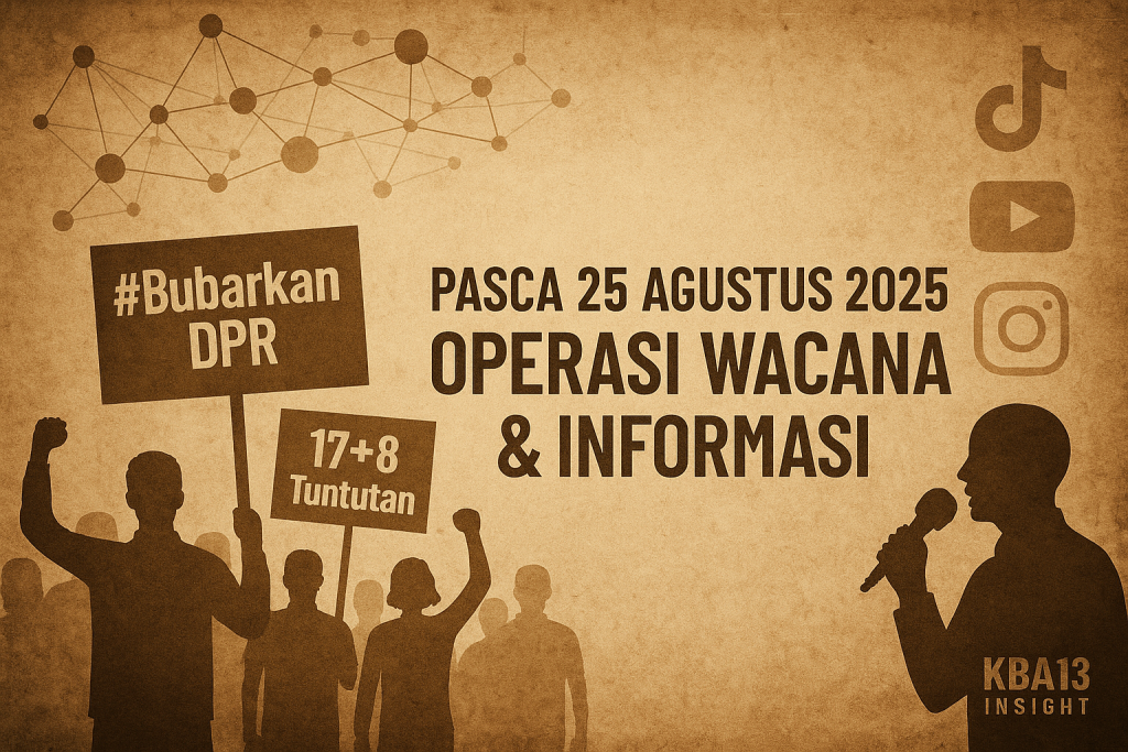Pasca 25 Agustus 2025: Peta wacana, tagar, dan operasi informasi di media sosial – sebuah analisis intelijen strategis