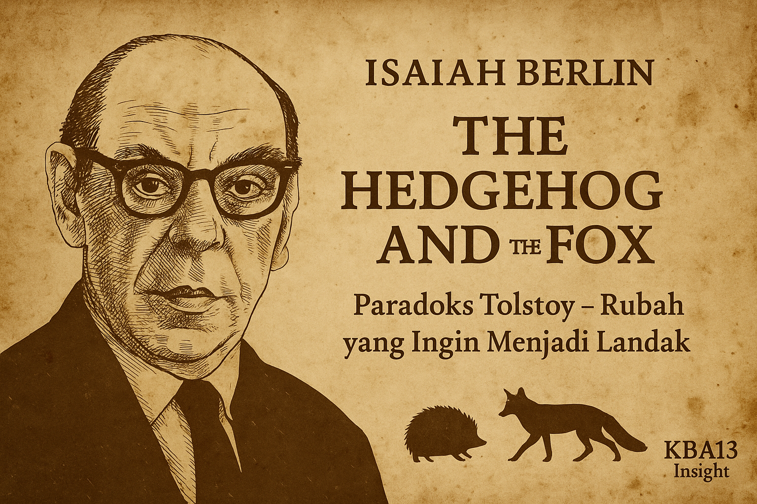 The Hedgehog and the Fox: Membaca Isaiah Berlin tentang Paradoks Tolstoy