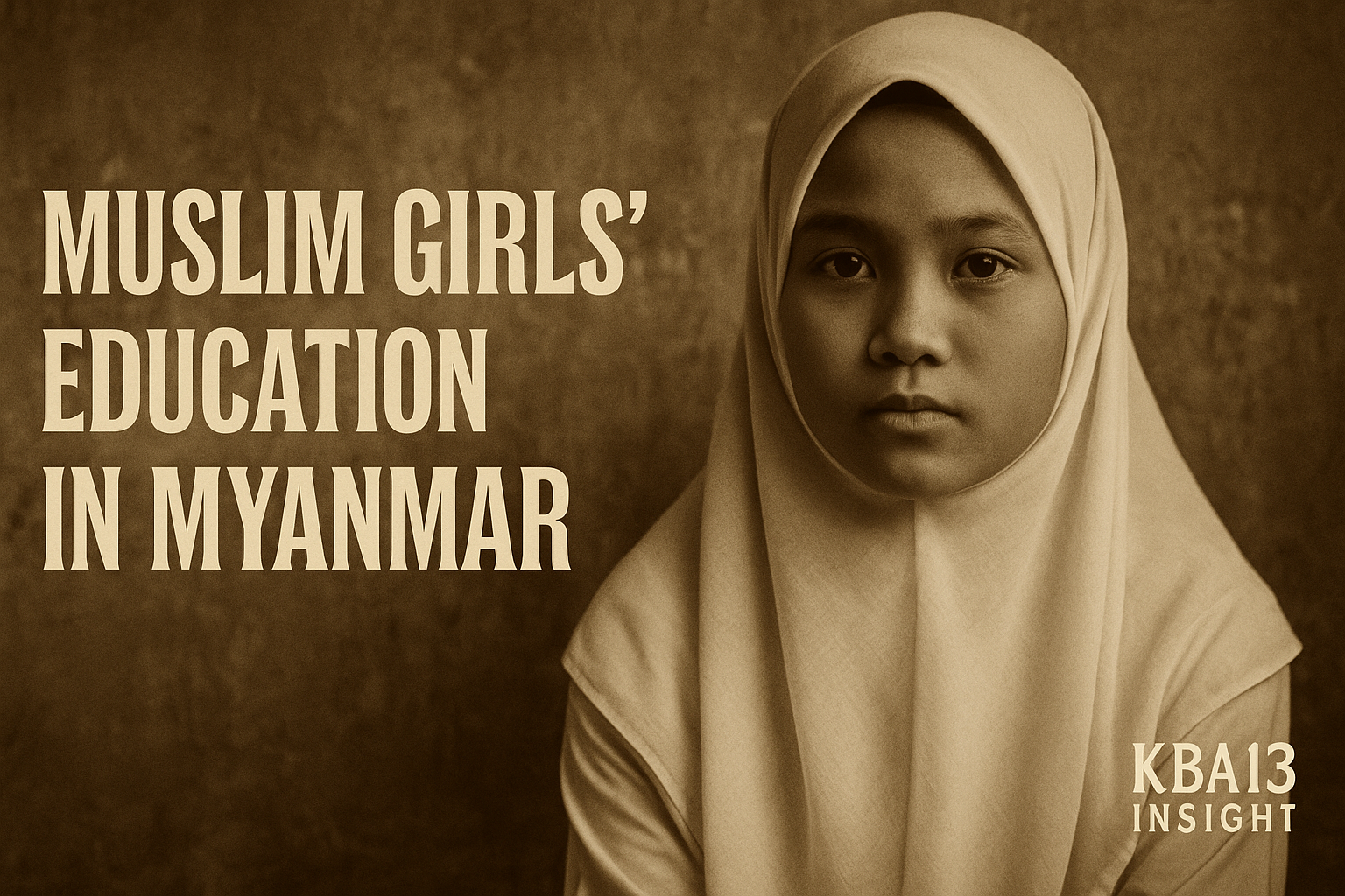 Muslim Girls’ Education in Myanmar: A Struggle for Rights, Safety, and Dignity” — KBA13 Insight