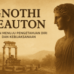 Gnothi Seauton: serpihan hikmah abadi dari Delphi, jalan menuju pengetahuan diri dan kebijaksanaan.