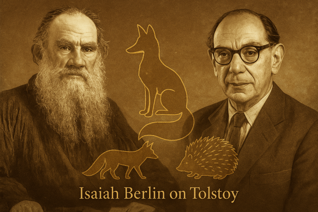 Isaiah Berlin dan Leo Tolstoy dalam bingkai paradoks antara pencarian hukum sejarah yang universal dan kenyataan empiris yang terpecah.