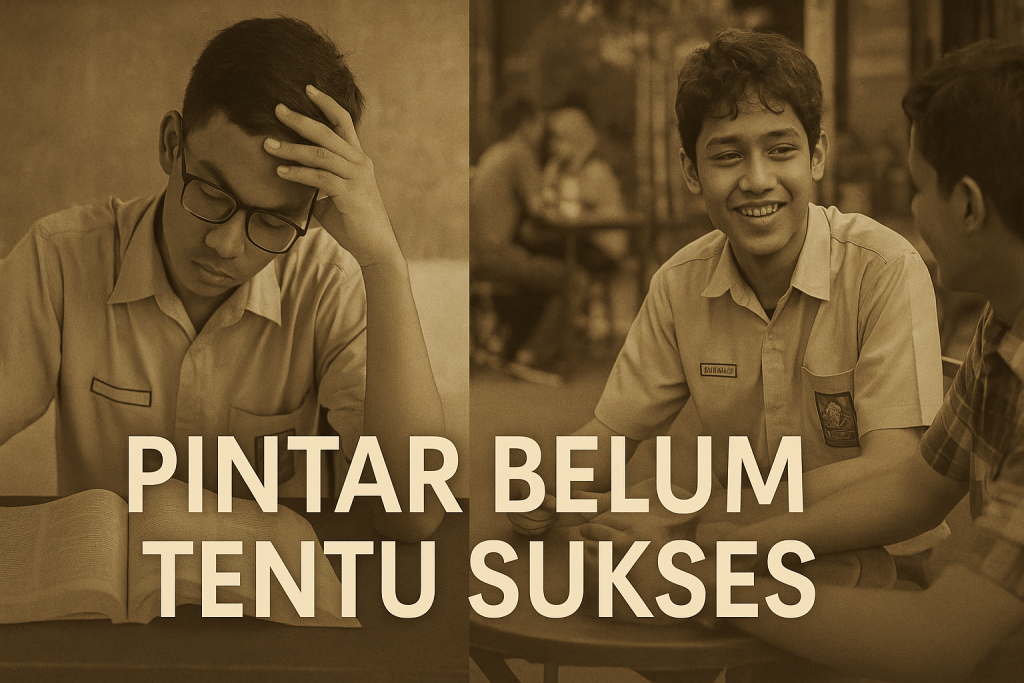 Pintar itu penting, tapi belum tentu sukses. Mental, relasi, dan konsistensi lebih menentukan masa depan."