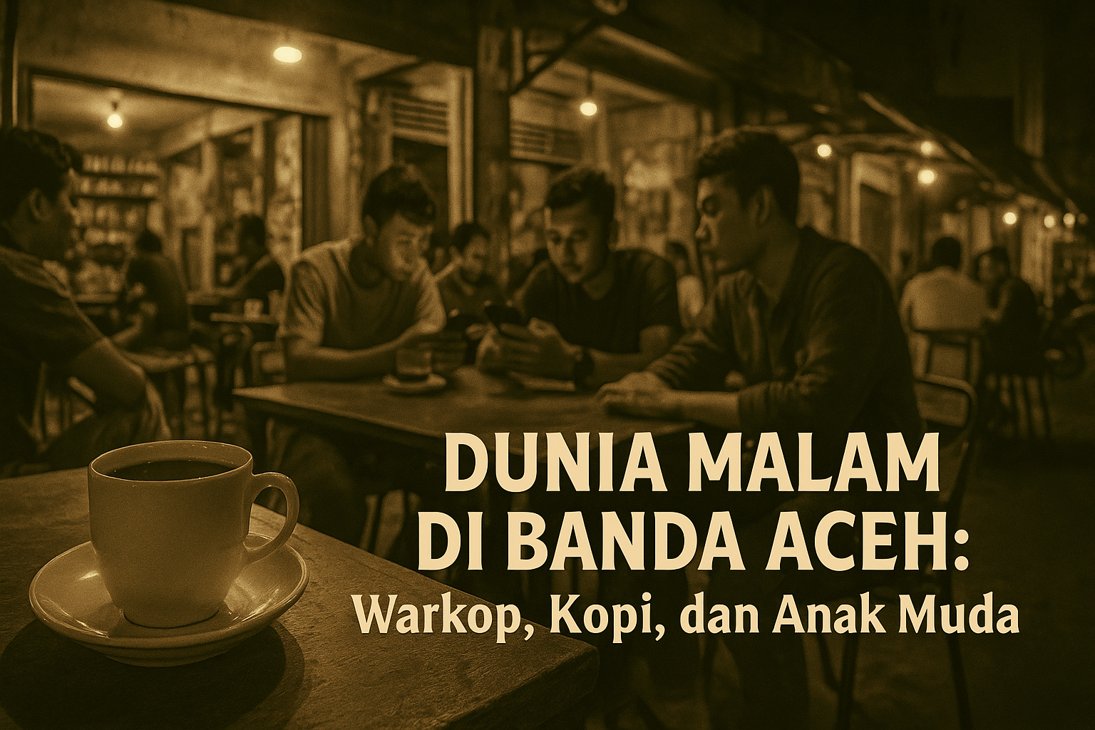 Dunia Malam di Banda Aceh: Antara Warkop, Kopi, dan Potret Kehidupan Anak Muda