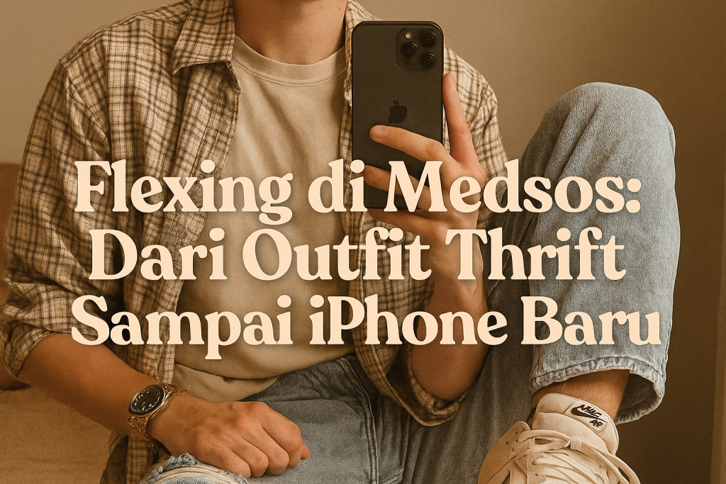 "Fenomena flexing di medsos: dari outfit thrift sampai iPhone baru, antara ekspresi diri, gengsi, dan realita anak muda