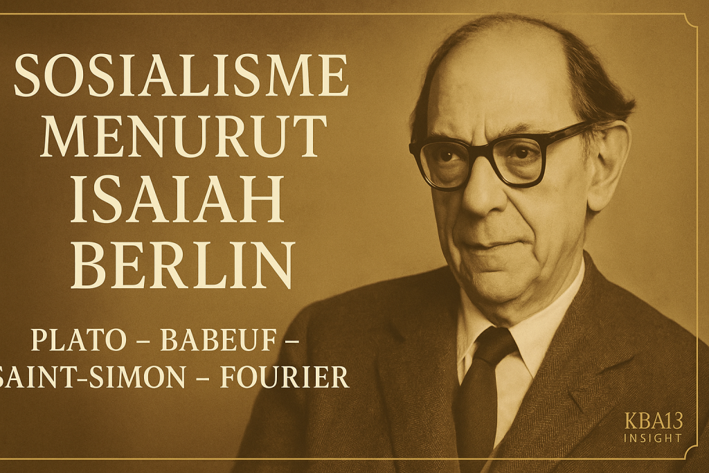 Isaiah Berlin menelusuri akar sosialisme dari Plato hingga Fourier. Dari kritik Plato atas kepemilikan pribadi, konspirasi Babeuf dalam Revolusi Prancis, teknokrasi Saint-Simon, hingga imajinasi utopis Fourier—semua membentuk mosaik sosialisme modern.