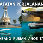 ingkas, langsung menyebut tiga ikon utama perjalanan: Sabang (lokasi), Rubiah (ziarah), Anoe Itam (bunker Jepang)