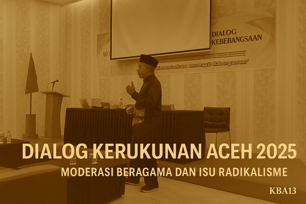 Dalam forum Dialog Kerukunan Umat Beragama dan Moderasi Beragama Aceh 2025, Prof. Dr. Kamaruzzaman Bustamam Ahmad menegaskan pentingnya paradigma baru menghadapi isu radikalisme dan terorisme. Dari ruang diskusi di Banda Aceh, lahir gagasan tentang bagaimana keluarga, digitalisasi, dan etika sosial menjadi benteng kerukunan. Acara ini dibuka resmi oleh Kanwil Kemenag Aceh, Drs. H. Azhari, M.Si, yang menekankan urgensi menjaga keberagaman sebagai fondasi kebangsaan.