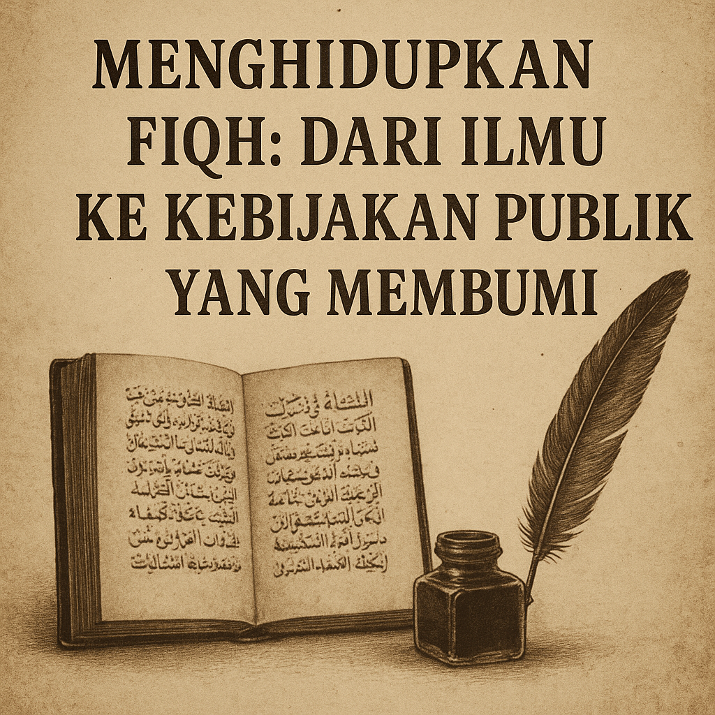 Menghidupkan Fiqh: Dari Ilmu ke Kebijakan Publik yang Membumi