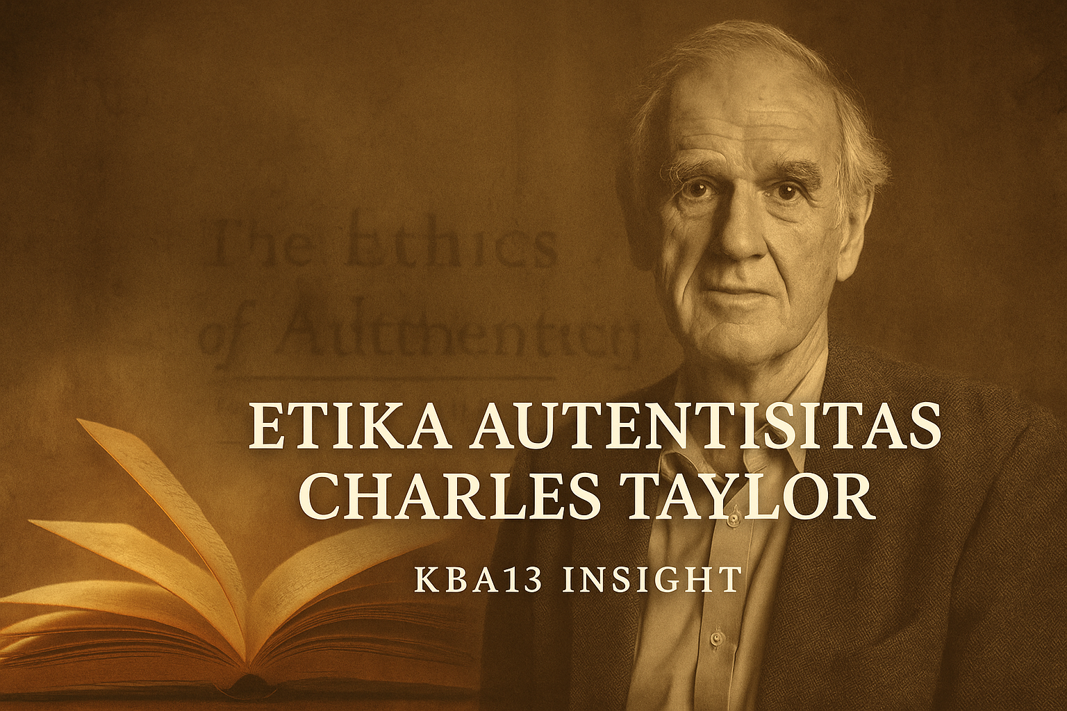 Charles Taylor dan Etika Autentisitas — Membaca The Sources of Authenticity dalam The Ethics of Authenticity. Artikel eksklusif KBA13 Insight ini menyingkap akar filosofis autentisitas dari Descartes, Locke, Rousseau, hingga Herder, sekaligus menyoroti tantangan moral modernitas.