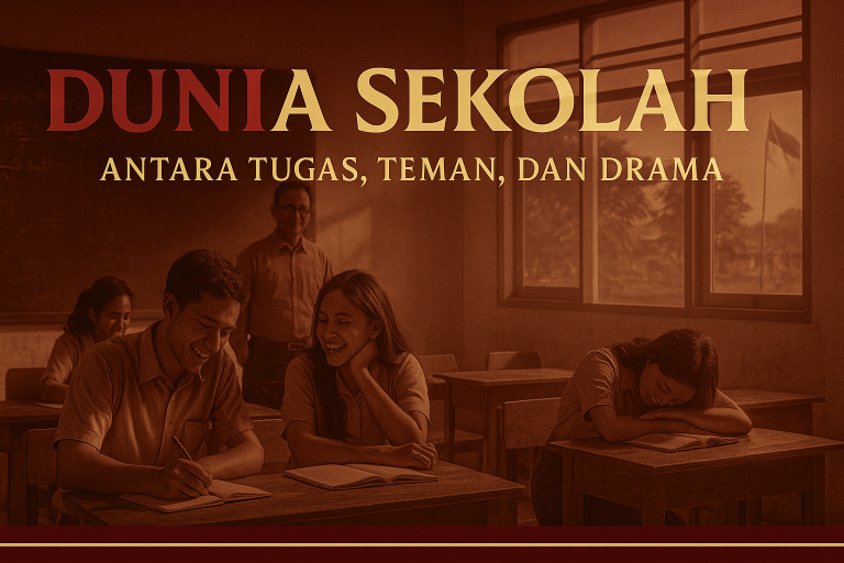 "Sekolah bukan cuma soal nilai dan PR — tapi tempat di mana tawa, perjuangan, dan persahabatan tumbuh jadi kenangan yang tak pernah luntur."
