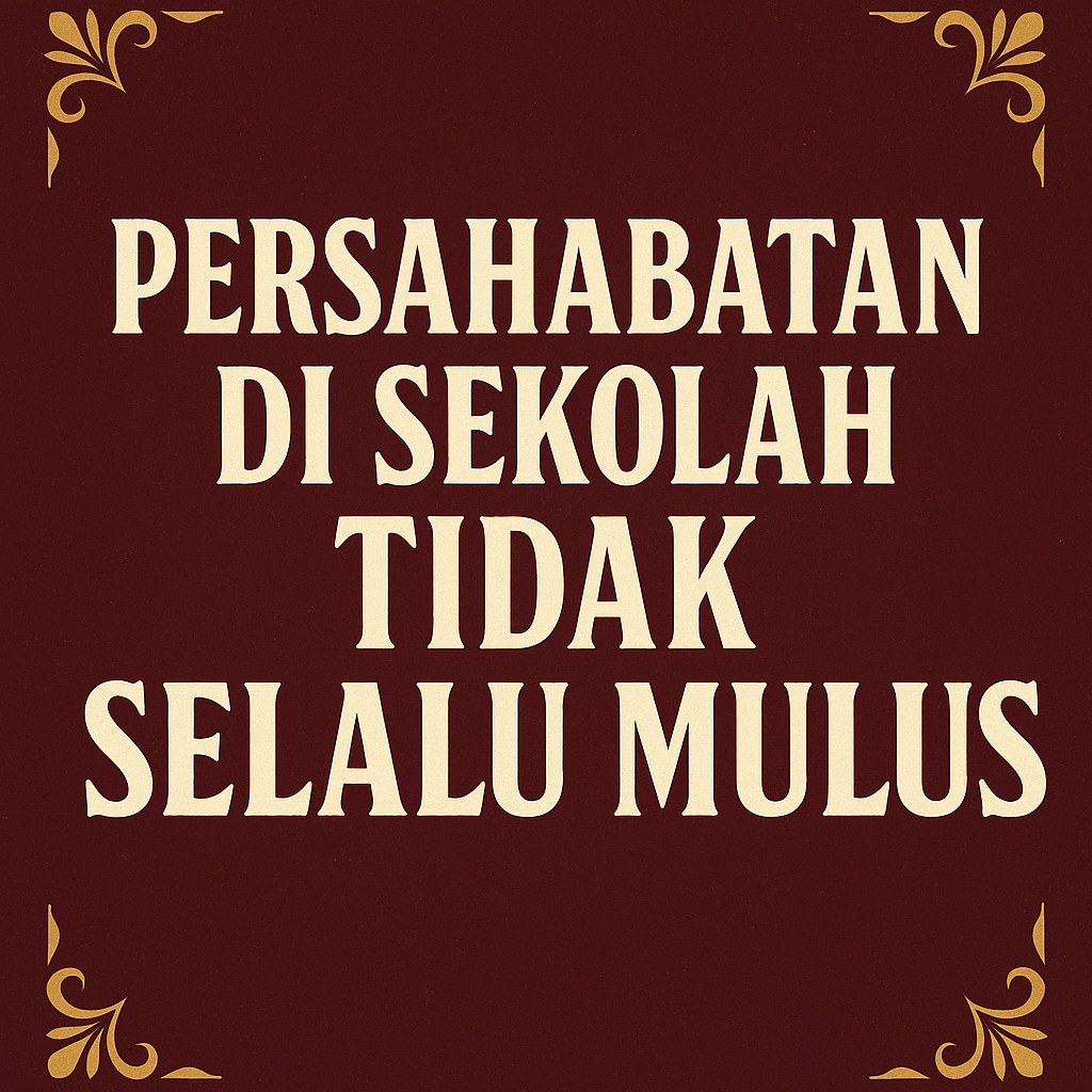 Persahabatan di Sekolah Itu Tidak Selalu Mulus