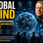 Global Mind Al Gore, jaringan saraf digital planet, internet, Big Data, dan kecerdasan kolektif manusia.