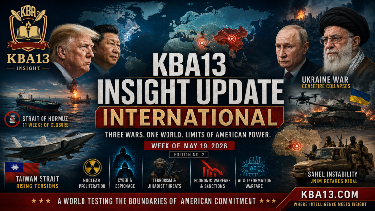 A strategic intelligence map of the week: Iran, China, Ukraine, Taiwan, nuclear risk, cyber warfare, and the overstretch of American power.