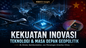 Di abad ke-21, kekuatan global tidak lagi hanya ditentukan oleh senjata dan sumber daya alam, tetapi oleh kemampuan berinovasi dalam AI, drone, semikonduktor, dan teknologi strategis yang membentuk masa depan geopolitik dunia.