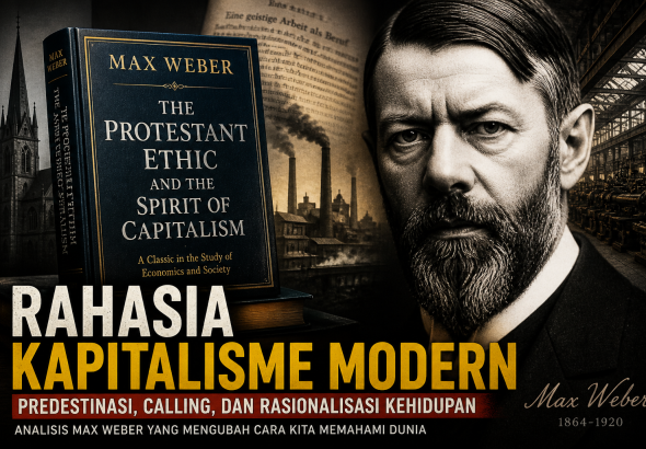 Kapitalisme tidak lahir dari pasar—Max Weber menunjukkan bahwa kecemasan teologis, disiplin hidup, dan konsep calling membentuk mesin tersembunyi di balik dunia modern.