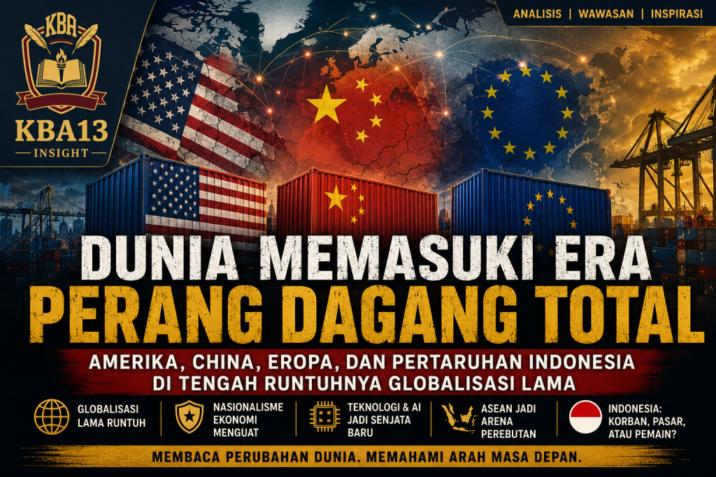 Dunia Memasuki Era Perang Dagang Total: Amerika, China, Eropa, dan Pertaruhan Indonesia