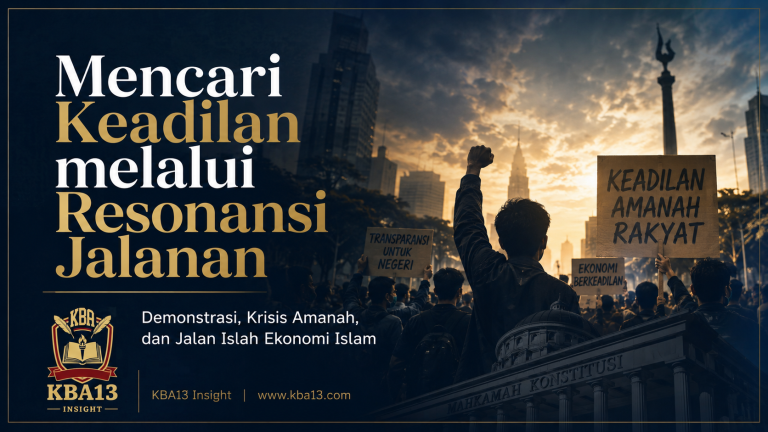 Ketika jalanan menjadi bahasa publik, ekonomi Islam menawarkan kompas keadilan, amanah, dan islah.