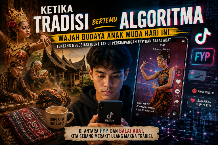 Ketika tradisi masuk ke FYP, budaya tidak sekadar viral; budaya sedang dinegosiasikan ulang oleh generasi digital.