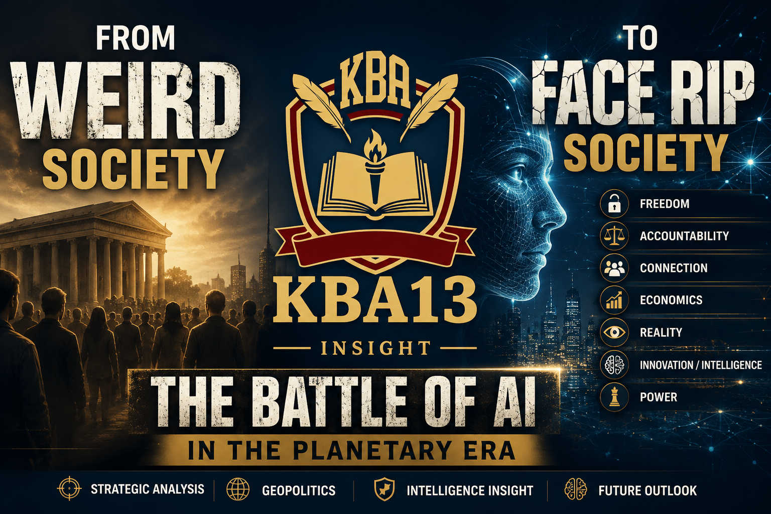 From WEIRD Society to FACE RIP Society: The Battle of AI in the Planetary Era