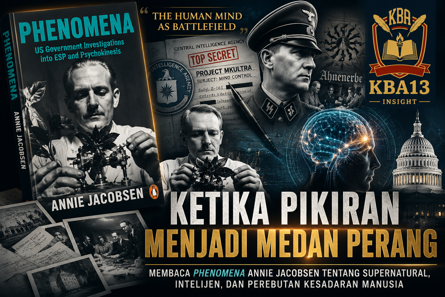 A strategic intelligence analysis inspired by Annie Jacobsen’s Phenomena on the hidden history of mind, power, and modern warfare.