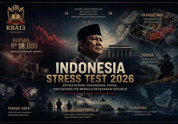 Indonesia Stress Test 2026: Ketika Rupiah, Kekuasaan, Papua, dan Geopolitik Menguji Ketahanan Republik