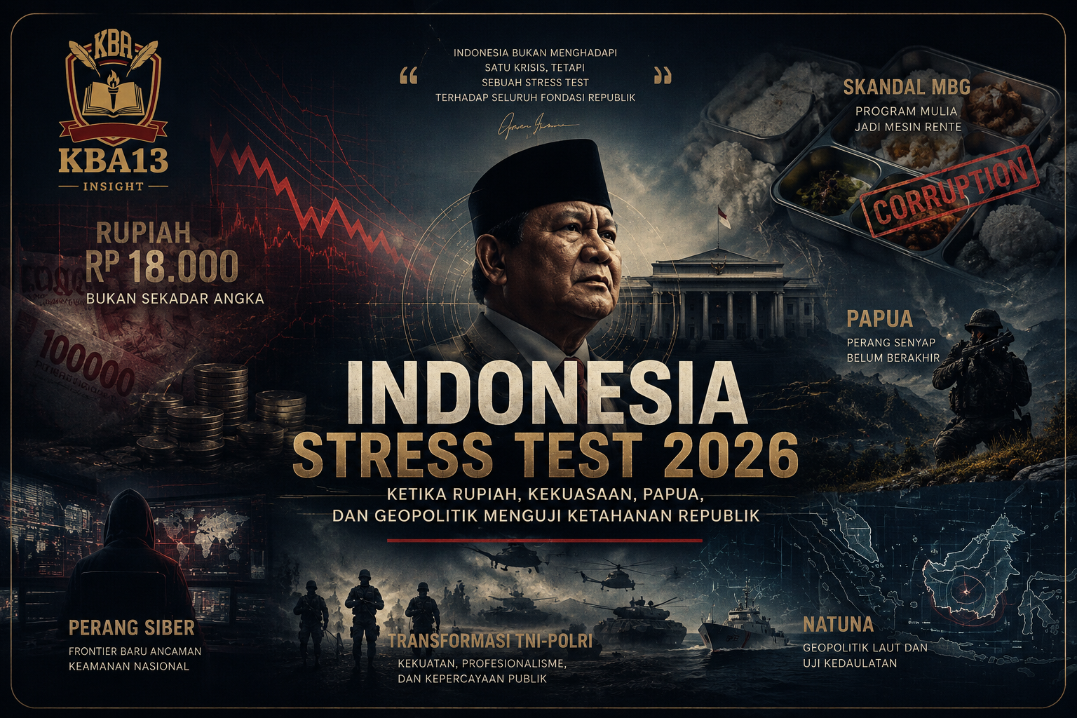 Indonesia Stress Test 2026: Ketika Rupiah, Kekuasaan, Papua, dan Geopolitik Menguji Ketahanan Republik