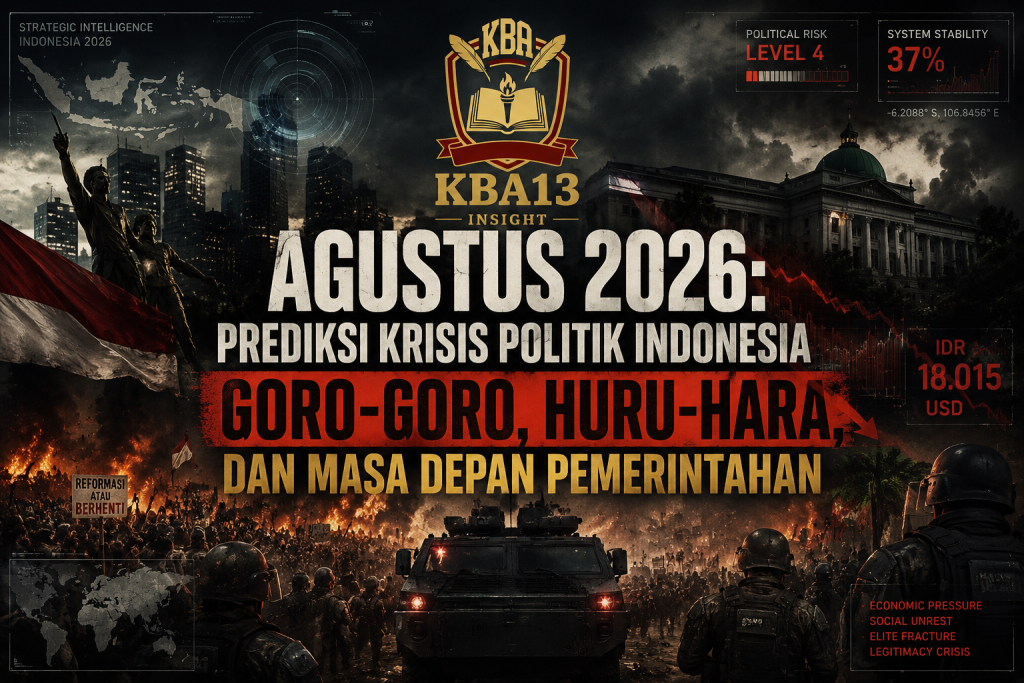 Indonesia 2026 berada di persimpangan antara tekanan politik, ekonomi, legitimasi, dan masa depan pemerintahan.