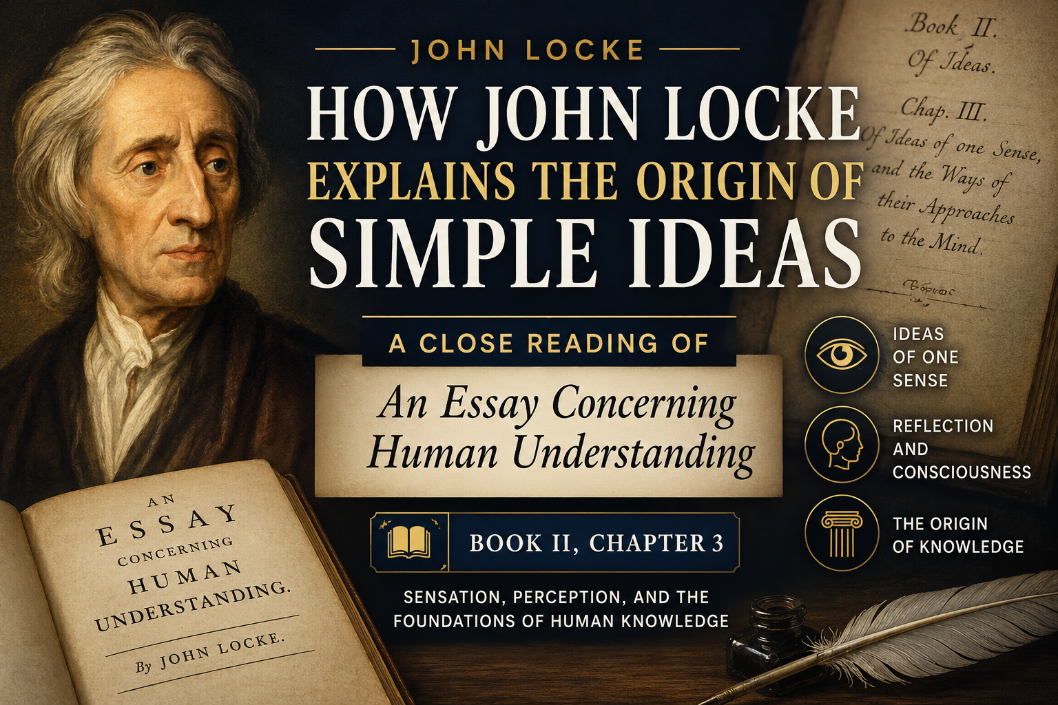 John Locke's theory of simple ideas established one of the most influential foundations of modern empiricism and the philosophy of human knowledge.