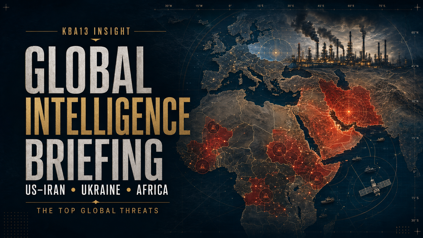 Global Intelligence Briefing : US–Iran Re-escalation, Ukraine’s Refinery War, Africa’s Security Collapse, and the Top Global Threats