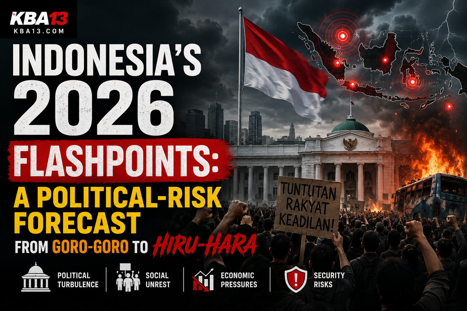 Indonesia’s 2026 Flashpoints: A Political-Risk Forecast from Goro-Goro to Huru-Hara